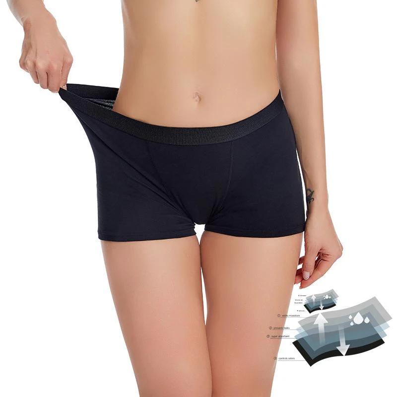 Leakproof Boyshort For Periods and Incontinence - SLK8036 - Image 3