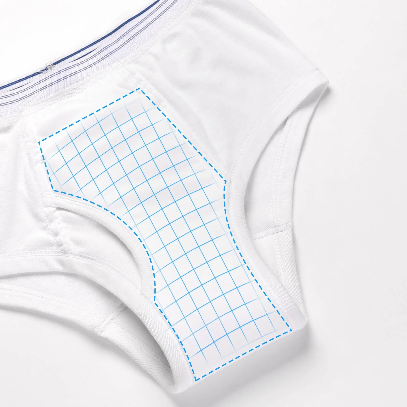 Men's Washable Incontinence Briefs with Fly - M65 - Image 12