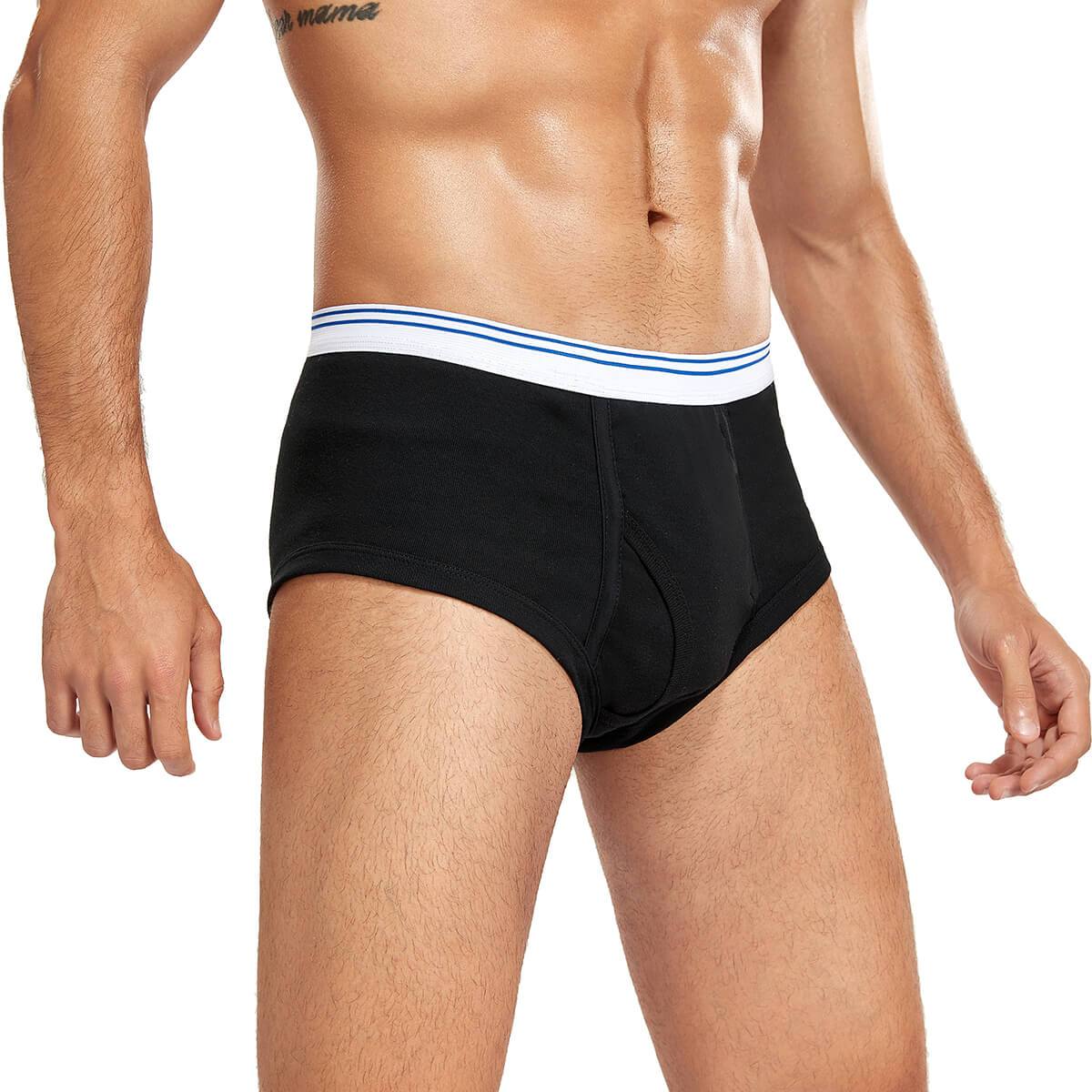 Mixed Pack Men's Washable Incontinence Briefs with Fly - M65 - Image 10