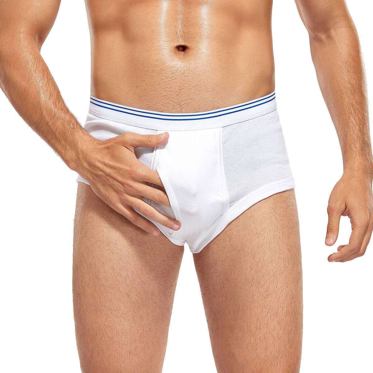 Mixed Pack Men's Washable Incontinence Briefs with Fly - M65 - Image 11