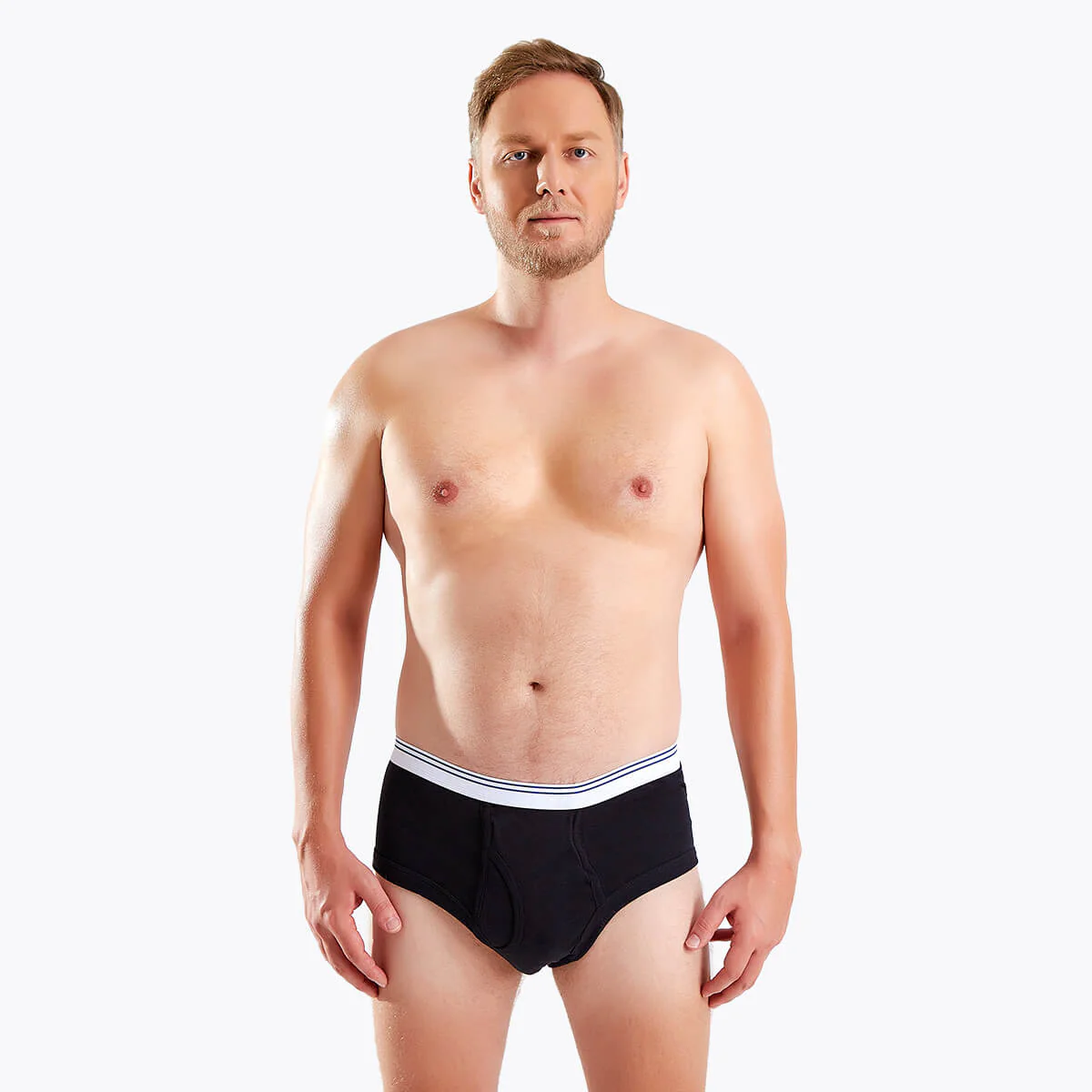 Mixed Pack Men's Washable Incontinence Briefs with Fly - M65 - Image 8